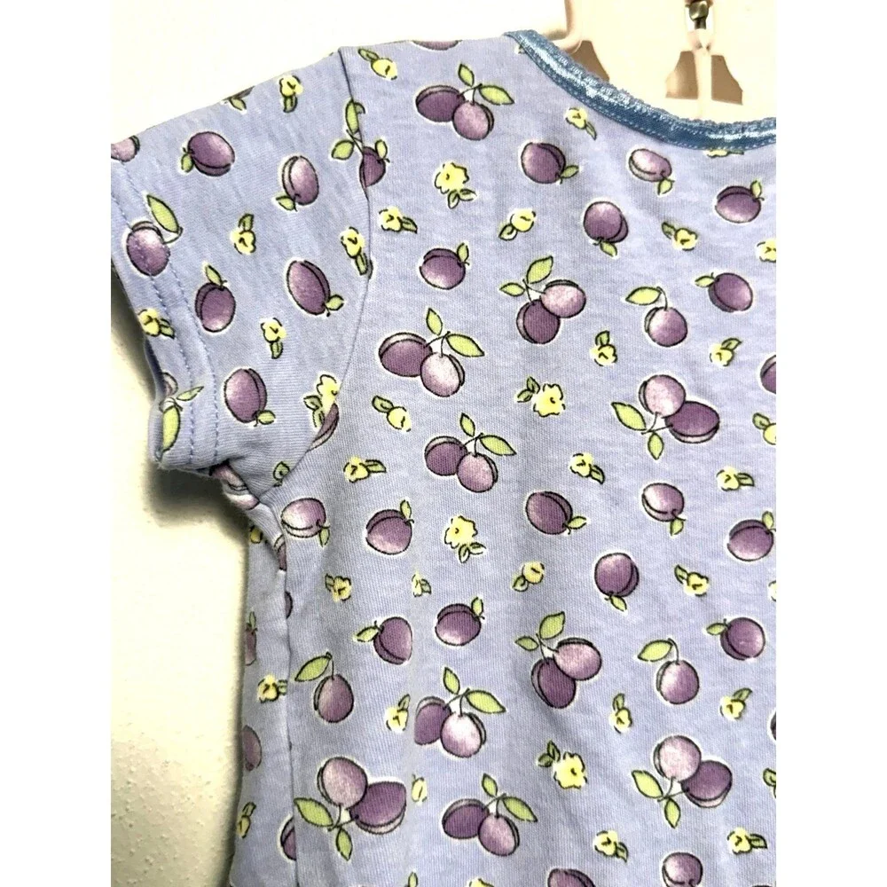 Carters purple fruit romper